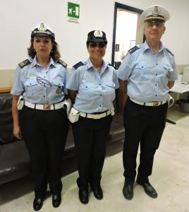 Responsabile apicale Salvatore Pilato con agenti della PM