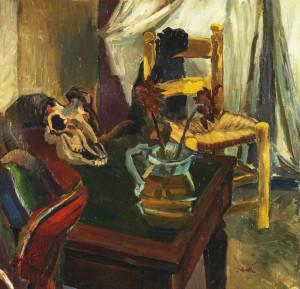  bucranio_ e_ tavolo_ verde