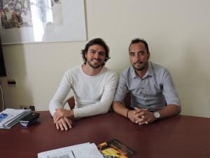 Il sindaco Patrizio Cinque con l'assessore Gaetano Baiamonte