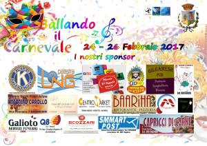 Locandina Ballando il Carnevale - Sponsor