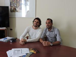 Il sindaco Patrizio Cinque con l'assessore Gaetano Baiamonte